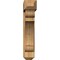 Ekena Millwork Olympic Craftsman Rough Sawn Bracket w/ Offset Brace, Western Red Cedar, 8"W x 36"D x 40"H BKT0806X36X40OLY04RWR - alternate 2